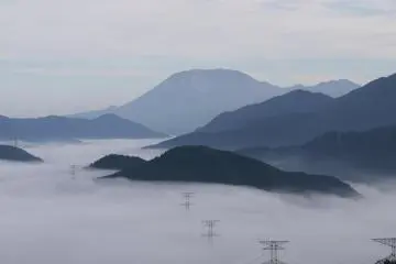 Niimi City from the top of a mountain