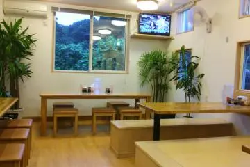 <p>The restaurant is rather small, but bright and welcoming</p>
