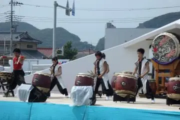 <p>Drummer Taiko yang membuat penonton bersorak kagum.</p>