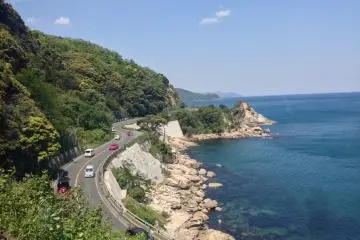 <p>The glimmering cerulean sea framed by dramatic wooded cliffs makes your heart sing.</p>