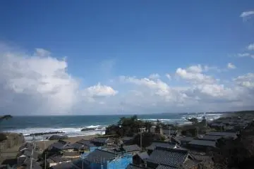 겨울의 산리하마. 산리하마의 최남단, 하마즈쥬쵸