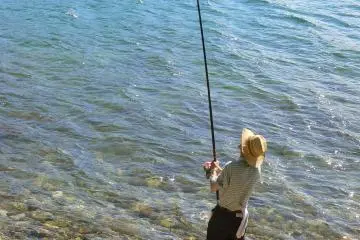 <p>Fishing from the shore</p>