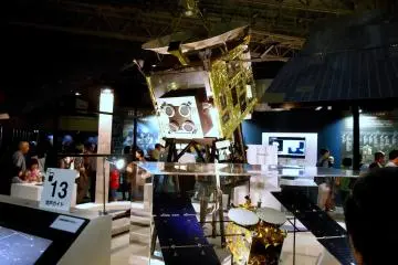 <p>Life-size replica of Japan's unmanned spacecraft 'Hayabusa (Peregrine Falcon)'. The Hayabusa landed on the asteroid 'Itokawa', collected samples, and returned to Earth successfully in 2010!</p>