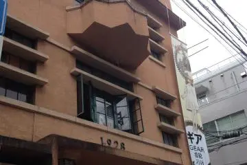 <p>The art deco building contrasts with Kyoto's more traditional architecture</p>