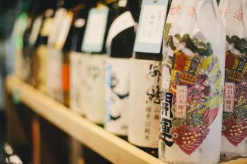 <p>Botol-botol sake</p>