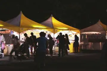 <p>The festival at night</p>