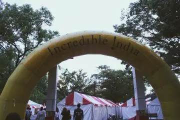 <p>The entry to the festival</p>