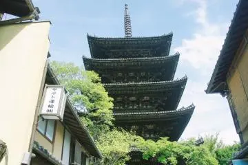 <p>Pagoda Yasaka yang dengan megahnya terlihat dari Ninen-zaka</p>