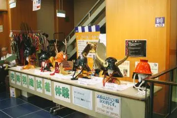 <p>Shogun helmet sold near the souvenir shop</p>