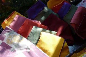 <p>The obi that we were able to choose from all looked splendid and very colorful!</p>