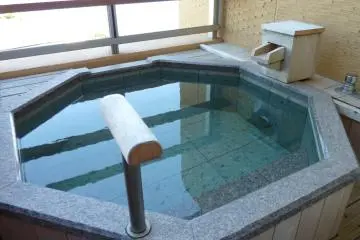 <p>Our private outdoor hot bath, for us to enjoy day or night on the balcony</p>