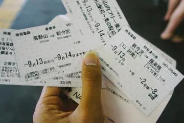 <p>Tiket-tiket perjalanan yang disediakan oleh Nankai Line</p>