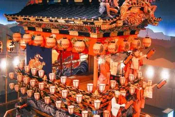 <p>Pemandangan yatai dari atas</p>