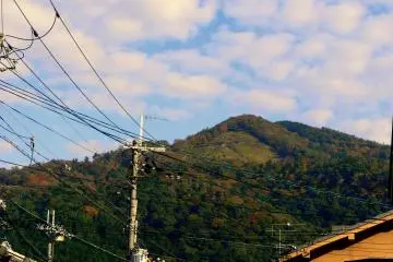 <p>View from below of the big 'Dai' on Daimonji-yama</p>