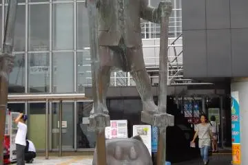 Along Mizuki Shigeru Road are marble statues of all his characters.