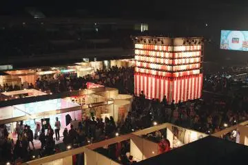 The inside festival area