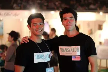 The translators - making sure the foreigners don't get lost