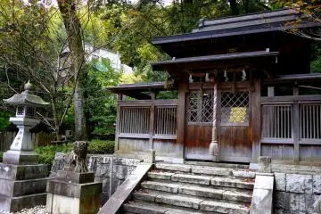 One of the shrine buildings