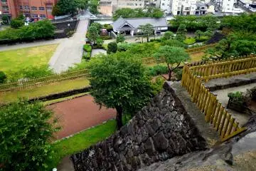 <p>A section of the moat still exists in this direction</p>