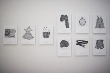 <p>Photographs of artifacts left after the Hiroshima atomic bomb disaster. Exhibited at the Shinko&nbsp;Pier Exhibition Hall, these photographs are a harrowing memory of Japan's modern wartime history.&nbsp;</p>