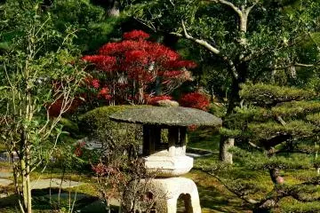 <p>Four legged stone lantern</p>