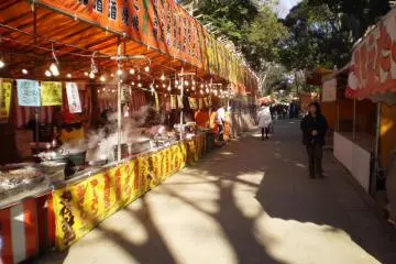 New Year's Food Stands