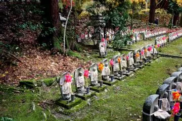 <p>Every statue has a frilly apron and a brightly colored plastic windmill</p>