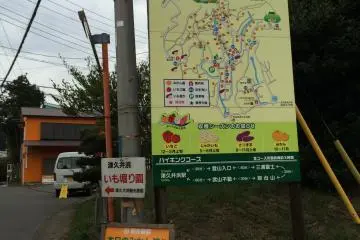 <p>One of the many directional signs leading the way to the Mikan Orchard of&nbsp;Tsukuihama Tourist Farm.</p>