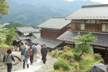 The steep streets of Magome
