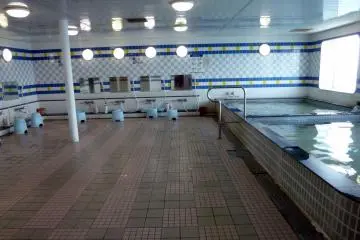 <p>The fantastic public segregated bath.</p>