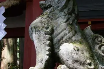 The shrine is surrounded by nature