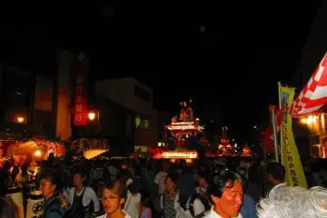 The floats wander up and down the street filled with and pulled by heartily singing revellers