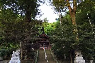 우리 동네의 구마노신사 정면 경관