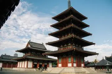 Ancient Shitennoji Temple in Osaka