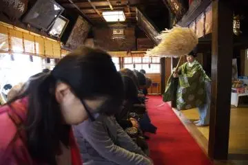 <p>Au sanctuaire Takedasuga</p>