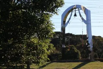 <p>The Bell of Love is just a short hike down from Adventure Land</p>