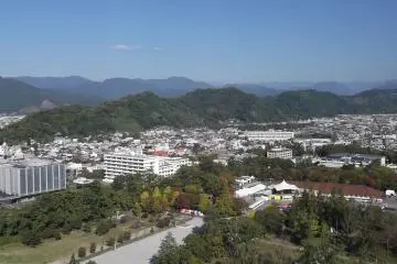 A view from the Prefectural Office observatory in Shizuoka City
