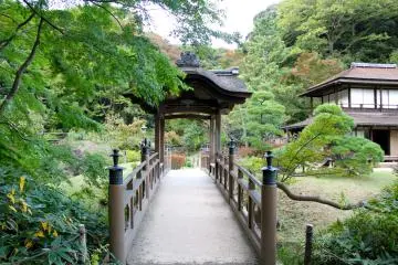 Teisha Bridge located at the Inner Garden of Sankeien