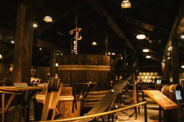 <p>An audio of the chants workers used to sing is played in the museum</p>