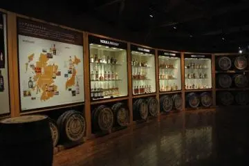 The shop sells a large range of Nikka products
