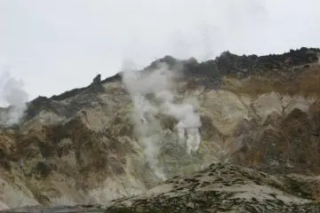 The reason for the areas great hotsprings is evidenced all around