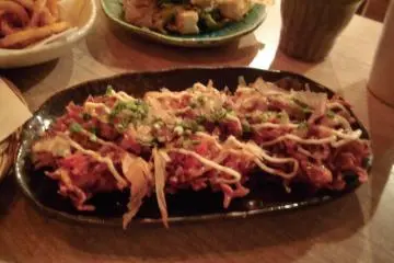 Delicious fried shrimp dish
