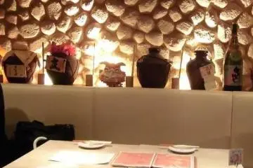 Cozy atmosphere of seated restaurant space