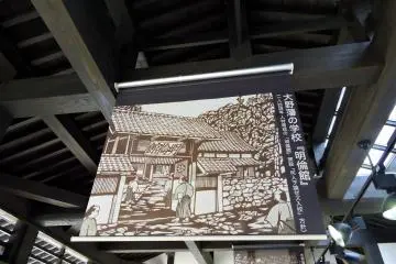 <p>The painting of 'Meirin-kan', which was the public school owned by Ono Han (the name of this region). Sons of samurai families in Ono Han studied there.</p>