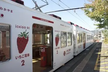 <p>ส่วนขบวนนี้เป็น&nbsp;Ichigo Train รถไฟสายสตรอเบอร์รี่ที่จะวิ่งสลับกันไปมากับขบวน Tama Train และขบวนของเล่น Omocha Train</p>