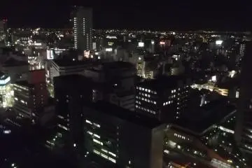 <p>This is how the city looks at night</p>