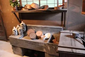 Inside the kitchen, you can feel the simplicity of the previous inhabitants' lives