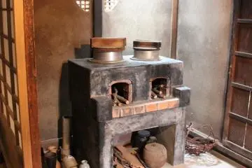 An old kitchen stove