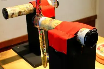 One of the handmade kaleidoscopes