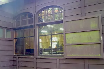 Side view of the chapel